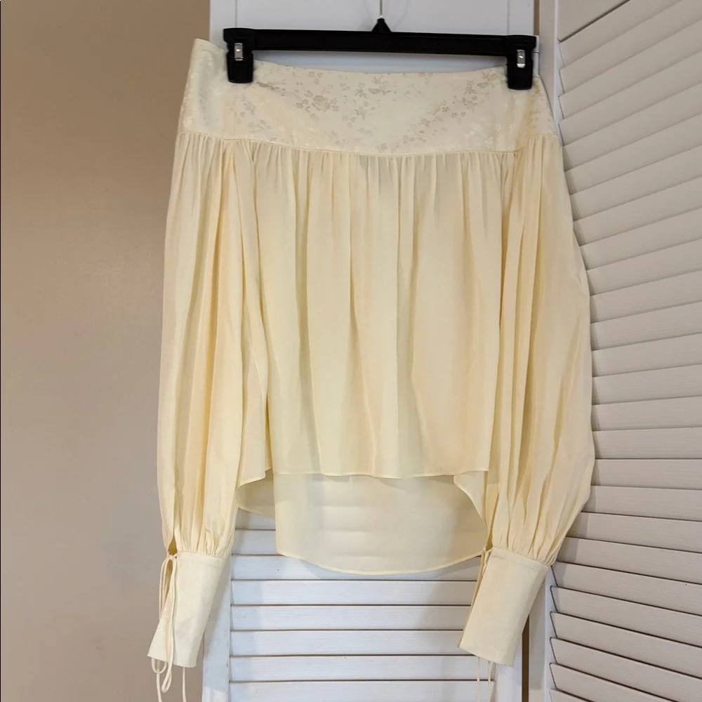 Orseund Iris Enchanted Silk Poet Blouse XS - Picture 4 of 7